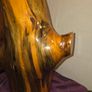 Large Hand Carved Wooden Tree Trunk Lamp - Working Image 7