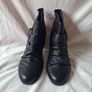 Faith sirrien black leather boots Size 6 eu 39 in like new condition Image 3