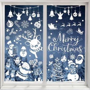 Window Stickers 335pcs Christmas Window Decorations Double Sides Xmas Window Stickers
