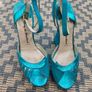 Turquoise Margaux wedges by Terry de Havilland Image 5