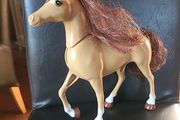 Barbie Doll horse  Head Moves Up And Down Side To Side