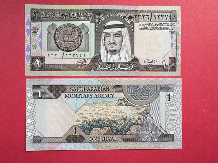 Saudi  Arabia  1 Riyal  1996. UNC