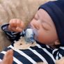 FREE EXPRESS SHIPPING Reborn Babies - 17 Inches Handmade Lifelike Baby Dolls Boy Soft Cloth Body, Like a Real Baby Image 5