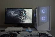 Full Setup Custom White Gaming PC | AMD  Ryzen 5 5500 + RTX 3050 8GB | MSI 24" FHD 100Hz |