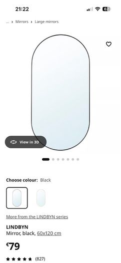 IKEA Lindbyn Mirror 120cm x 60cm