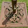 Vintage Heavy Cast Iron Garden Parasol Base Sunshade Umbrella Stand Image 3