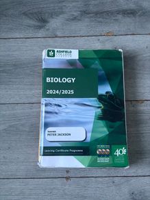H1 Ashfield Biology notes for leaving cert (free exam papers with it)