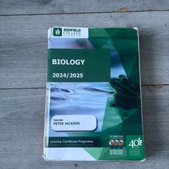 H1 Ashfield Biology notes for leaving cert (free exam papers with it)