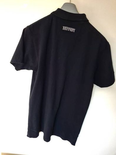 Vintage 1999 ferrari polo shirt Size xl ptp 23" black cotton In excellent condition