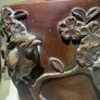 Pair of Antique Japanese Bronze Vases -Birds & Blossom - 40.5cm Image 9