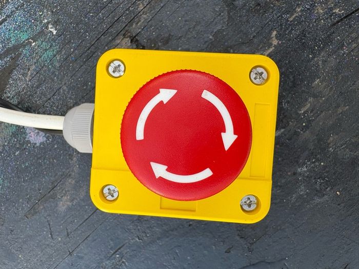 Twist Release Emergency Stop Push Button, Surface Mount,