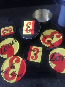 J & B Coaster set