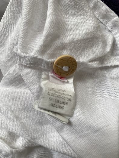 French Designer linen shirt Moi Bebe Clayeux 74 cm 6-9 months