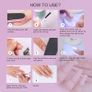 FREE EXPRESS SHIPPING Mini Nail Lamp - 16W U V/LED Nail Dryer U V Light for Nails for Gel Nail Polish, Poly Builder Nail Gel, Glue Gel, Nail Art Tools for Starters Home DIY Professionals Salon Image 3