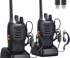 Walkie Talkies Portable and Rechargeable Communicator Transmitter Transceiver radio set