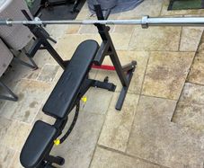 Home Gym Set-Up (Bench, Rack, Olympic Barbell)
