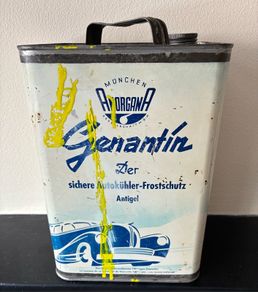 Vintage 1950's German Antifreeze Tin