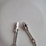 Bracelet sterling silver 925 clear stone size 19cm very good condition Image 6