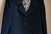 NEW - TAHARI black wool Blazer SIZE 10