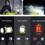 Rechargeable Led Camping Lantern, 800 Lumen 3700 mAh 6 Modes Camping Torch, Waterproof Emergency Tent Spot Lamp, Various Emergencies (FREE POSTAGE) Image 3