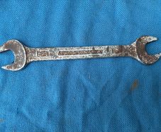 Vintage Elora No100, 11/16" x 3/4" AF Open Ended Spanner, Made In West Germany