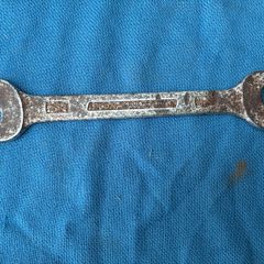 Vintage Elora No100, 11/16" x 3/4" AF Open Ended Spanner, Made In West Germany