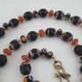 Vintage Venetian Style Mix Eyes & Trade Glass Beads Necklace Image 7