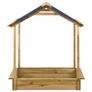 Outdoor Playhouse with Sandpit 128x120x145 cm Pinewood Image 5