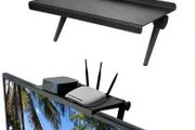 Computer and TV Screen Storage Rack Wireless Router Set-top Box Rack No Perforated Storage Shelve Bracket Divine Tool