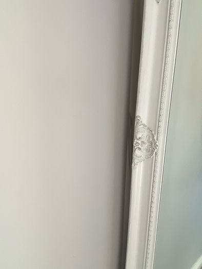 White ornate mirror