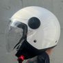 Open-face jet-style helmet with full visor Image 2