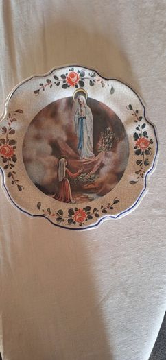 Our Lady Of Lourdes  Plate Wall  Plaque