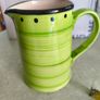 Green Jug by Genuine Hand painted cookwar Freezer Proof, Dishwasher, Microwave and Oven Safe. Made in U.K. by ULSTER CERAMICS Image 7
