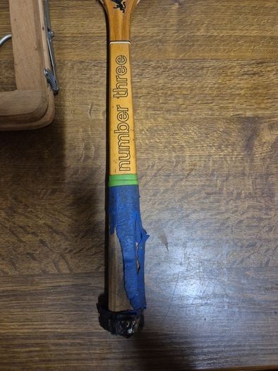 Vintage Tennis Racquet Black Cat Number Three Castlewood