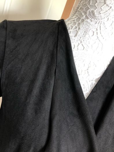 jackets black suedette & wine casual