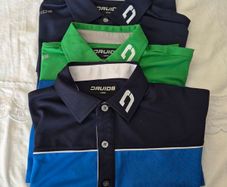 3 Druids golf tops