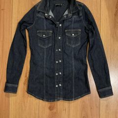 Karen Millen Denim Shirt Size 8