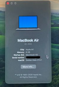 MacBook Air M1 Space Grey