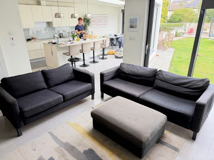 3 and 2 seater IKEA sofa