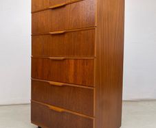 Mid Century Austinsuite Teak Tallboy Chest of Drawers