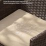 Balcony Garden Furniture Set PE Brown Taupe Image 7