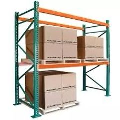 Pallet Racking Single Bay 2 Shelves - With Boards - Heavy Duty - Multiples Available