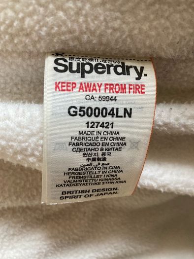 Superdry Polar Sport navy ladies jacket, (long length) size 12/14