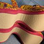 CHLOE yellow orange red cotton MERIL 110 Platform Sandals Image 9