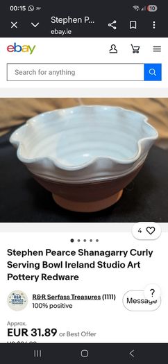 Vintage Stephen Pearce Set of 4 bowls