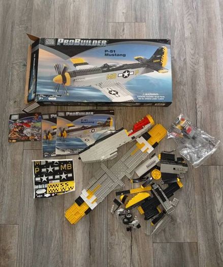 Mega Bloks ProBuilder P-51 Mustang (Set 9772) - Rare Vintage / Lego
