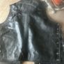 Men's Biker style leather waistcoat Image 2