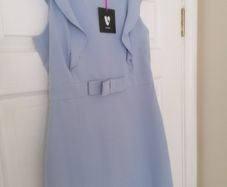 Pale Blue Sleeveless Bow Dress V by Very