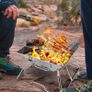 Collapsible Campfire Grill Camping Fire Pit, 304 Stainless Steel Grill Gate, Heavy Duty Portable Camping Grill with Carrying Bag, M Image 4
