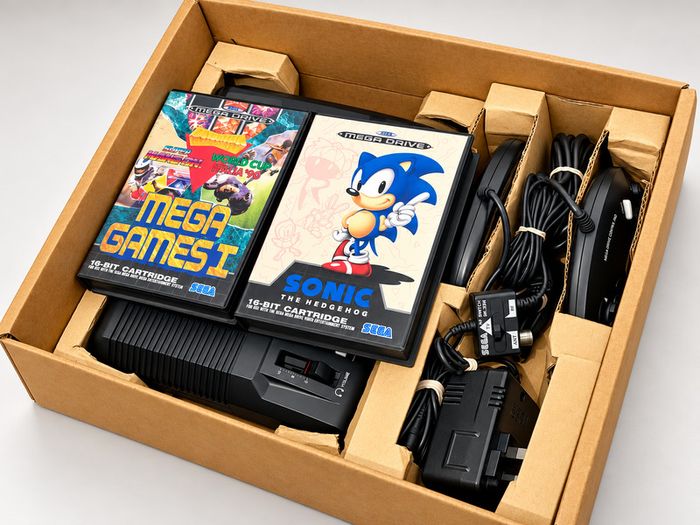 Sega Mega Drive Console - Sonic and Mega Games Rare Variant - Boxed